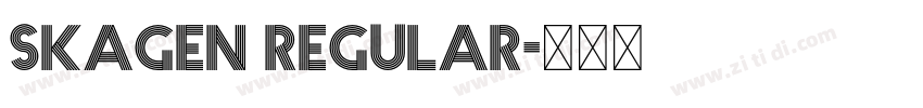 Skagen Regular字体转换 Skagen Regular字体转换